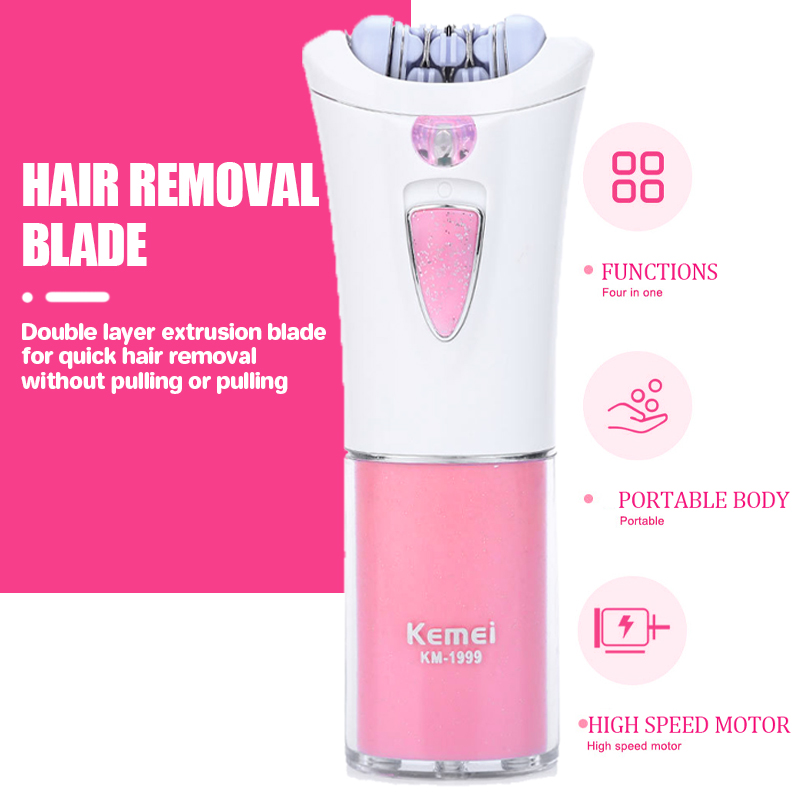 Kemei KM-1999 제모 전기 여성 제모기 여성  - Epilator Wireless 리뷰 및 가격