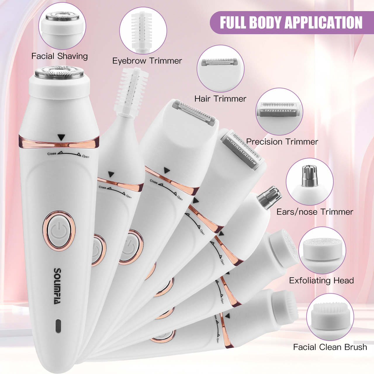 Solimpia 7 in 1 바디 제모 전기 제모기 겨 - Epilator Wireless 리뷰 및 가격