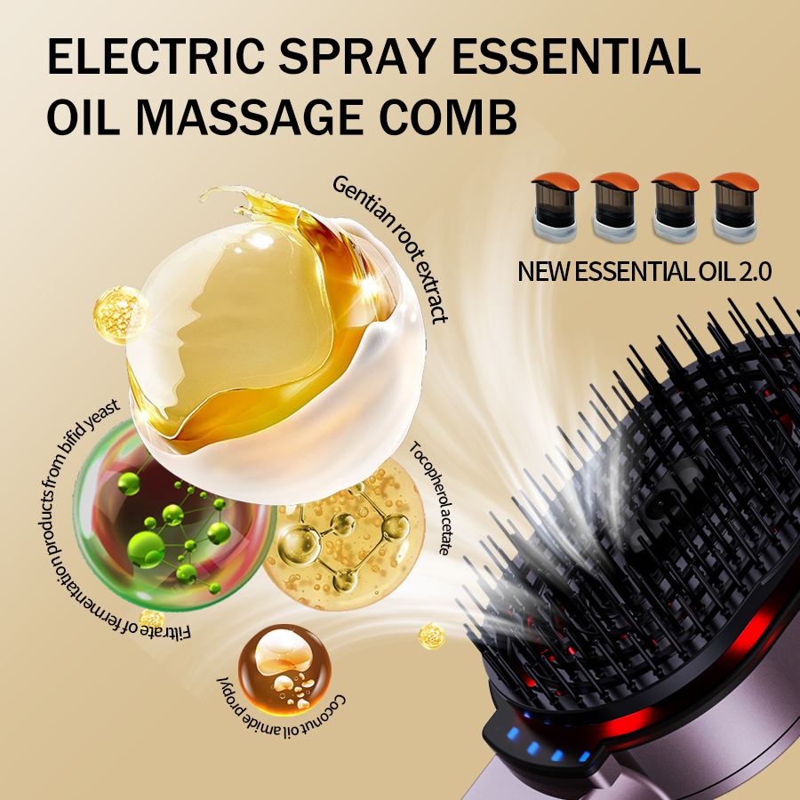 에센셜 헤어 오일 스프레이 폭탄 포함 마사지 빗, 헤드 - Spa Y Wellness 리뷰 및 가격